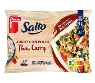 ARROZ C/POLLO THAI CURRY FINDUS 400 GR.