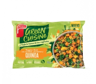 VEGGIE BOWL CALABAZA,GUISANTE Y QUINOA GREEN CUISINE 350 GR.