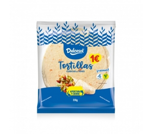 TORTILLAS TRIGO DULCESOL 216 GR.