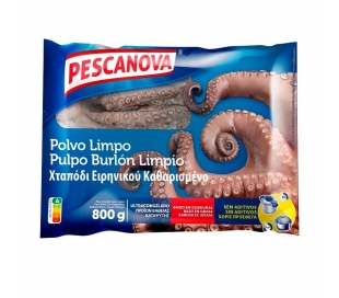 PULPO BURLON LIMPIO PESCANOVA 800 GR.