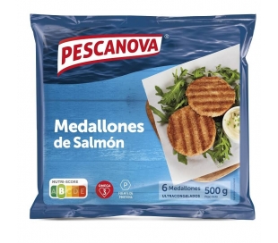 SALMON EN MEDALLON PESCANOVA 500 GR.