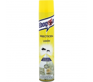 INSECTICIDA SPRAY LIMON, MOSCAS Y MOSQUITOS EBOGON 750 ML.