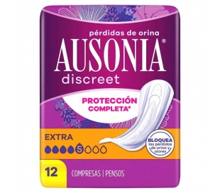 COMPRESA EXTRA AUSONIA DISCREET 12 UN.