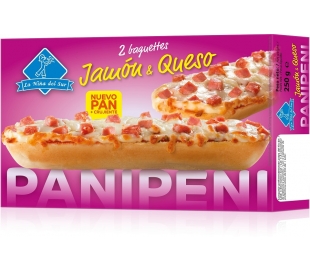 BAGUETTES JAMON Y QUESO LA NIÑA DEL SUR 250 GR.