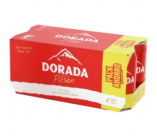 CERVEZA PILSEN DORADA PACK 8X33 CL.LATA