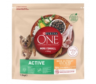 COMIDA PERRO RICO EN POLLO CON ARROZ PURINA ONE 1,5 KG.