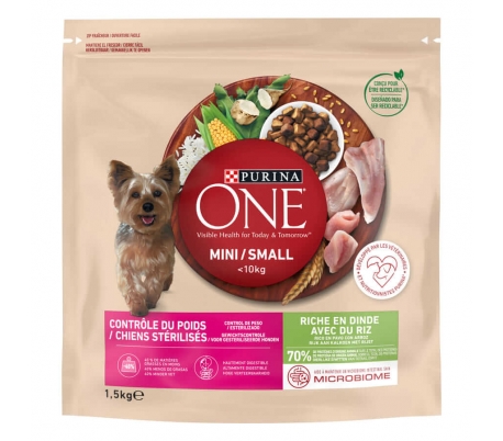comida-perros-mini-pavo-con-arroz-purina-one-15-kg