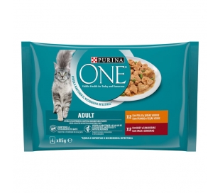 comida-gatos-adult-pollo-buey-purina-one-pack-4x85-grs