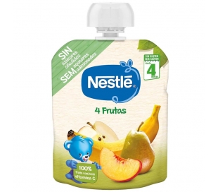 COMPOTA POUCH 4 FRUTAS NESTLÉ 90 GR.