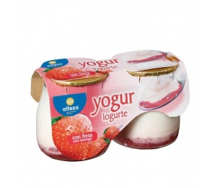 YOGUR NATURAL C/FRESA ALTEZA PACK 2X135 GR.