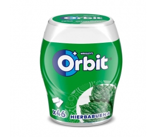 CHICLE HIERBABUENA ORBIT 46 GRAGEAS,64 GR.