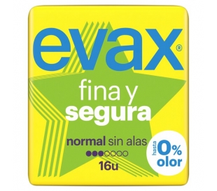 COMPRESAS NORMAL FINA Y SEGURA EVAX 16 UN.