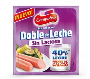 SALCHICHAS DOBLE DE LECHE CAMPOFRIO 140 GR.