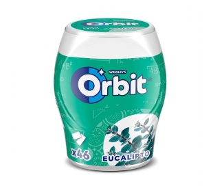 CHICLE EUCALIPTO ORBIT 46 GRAGEAS,64 GR.