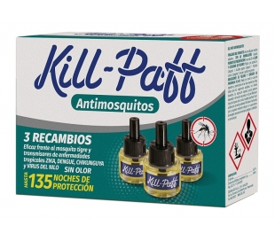 ANTIMOSQUITOS RECAMBIO KILL-PAFF 3 UN.
