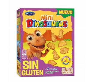 GALLETAS MINI DINOSAURUS ARTIACH 160 GR.4 BOLSITAS