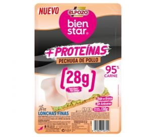 PECHUGA POLLO+PROTEINAS EL POZO 130 GR.