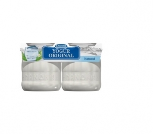 YOGUR ORIGINAL NATURAL DANONE PACK 2X135 GRS.