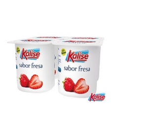 YOGUR SABORES FRESA KALISE PACK 4X125 GRS.