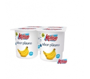 YOGUR SABOR PLATANO KALISE PACK 4X125 GRS.