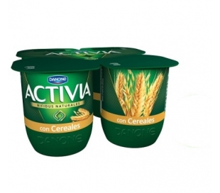 YOGUR ACTIVIA CEREALES DANONE PACK 4X125 GRS.
