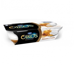 YOGUR OIKOS MANZANA-CANELA DANONE PACK 2X110 GRS.