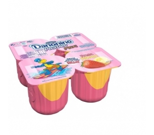 PETIT DANONINO MAXI FRESA PLATANO DANONE PACK 4X100 GRS.