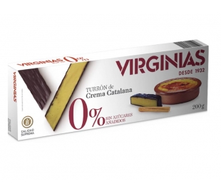 TURRON CREMA CATALANA S/AZUCAR VIRGINIAS 200 GR.