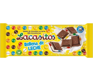 CHOCOLATE R/LECHE C/LACASITOS LACASITOS 100 GR.