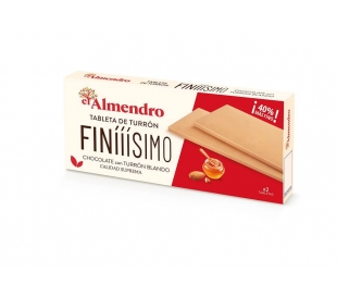 TURRON BLANDO CHOCOLATE FINIIISIMO EL ALMENDRO 160 GR.