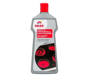 LIMPIADOR VITROCERAMICA Y ACERO INOXIDAB SELEX 500 ML.