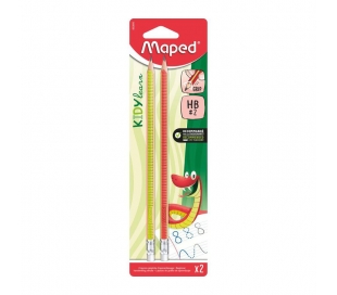 LAPICES GRAFITO HB MAPED PACK 2 UN.