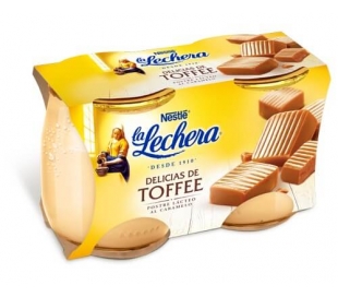POSTRE LACTEO AL CARAMELO, TOFFEE LA LECHERA PACK 2X125 GR.