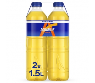 BEBIDA ISOTONICA NARANJA AQUARIUS PACK 2X1,5 L.