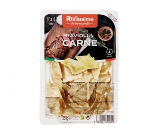 RAVIOLI C/CARNE RIKISSIMO 250 GR.