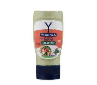SALSA GAUCHA JALAPEÑO YBARRA 250 ML.BOCA ABAJO