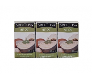 SALSA ALI-OLI ARTEOLIVA PACK 3X125 ML.