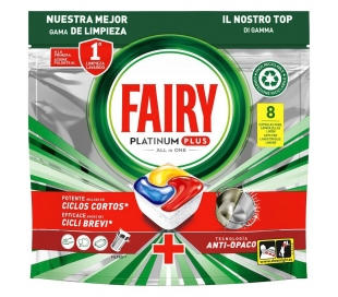 LAVAVAJILLAS PLATINUM PLUS LIMON FAIRY 8 CAPSULAS