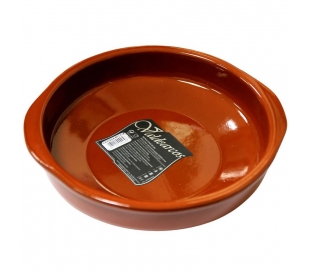 CAZUELA DE BARRO REDONDA LA LOZA 24 CM.