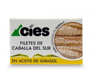 FILETE CABALLA EN ACEITE GIRASOL CIES 120 GR.