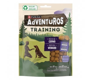SNACK PERRO RICO EN VENADO PURINA ADVENTUROS TRAINING 115 GR.
