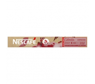 CAFÉ CÁPSULA COLOMBIA ESPRESSO DESCAFEINADO NESCAFÉ FARMER ORIGINS 10 UN.