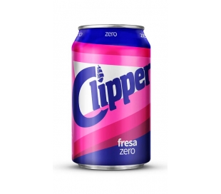 REFRESCO FRESA ZERO CLIPPER 330 ML.