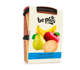 COMPOTA FRUTAS CON GALLETA BE PLUS PACK 2X200 GR.