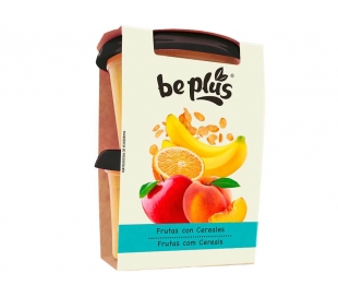 PURÉ DE FRUTA CON CEREALES PACK 2X200 GR. BE PLUS