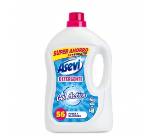 DETERGENTE LIQUIDO GEL ACTIVO CONC. ASEVI 56 LAVADOS