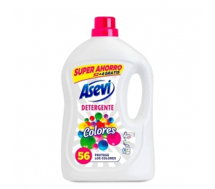DETERGENTE LIQUIDO CONCENTRADO COLORES ASEVI 56 DOSIS