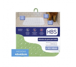 ALFOMBRA BAÑO GOMA NATURAL HBS 45X45