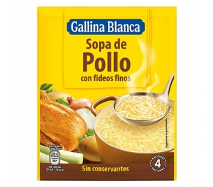 SOPA POLLO CON FIDEOS GALLINA BLANCA 72 GRS.