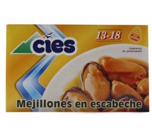 MEJILLONES ESCABECHE CIES 69 GR.